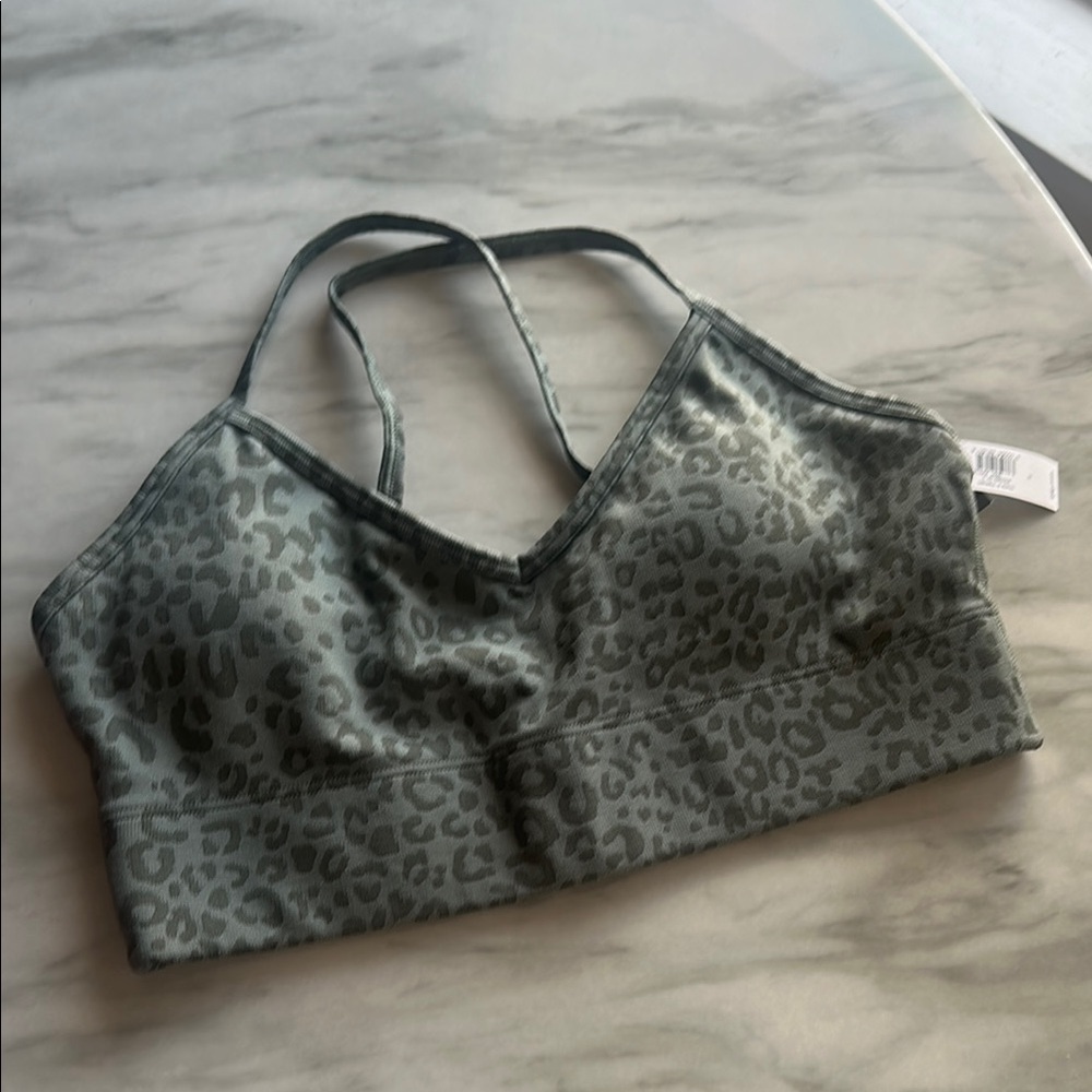 GAP Gray Sports Bra with Adjustable Straps